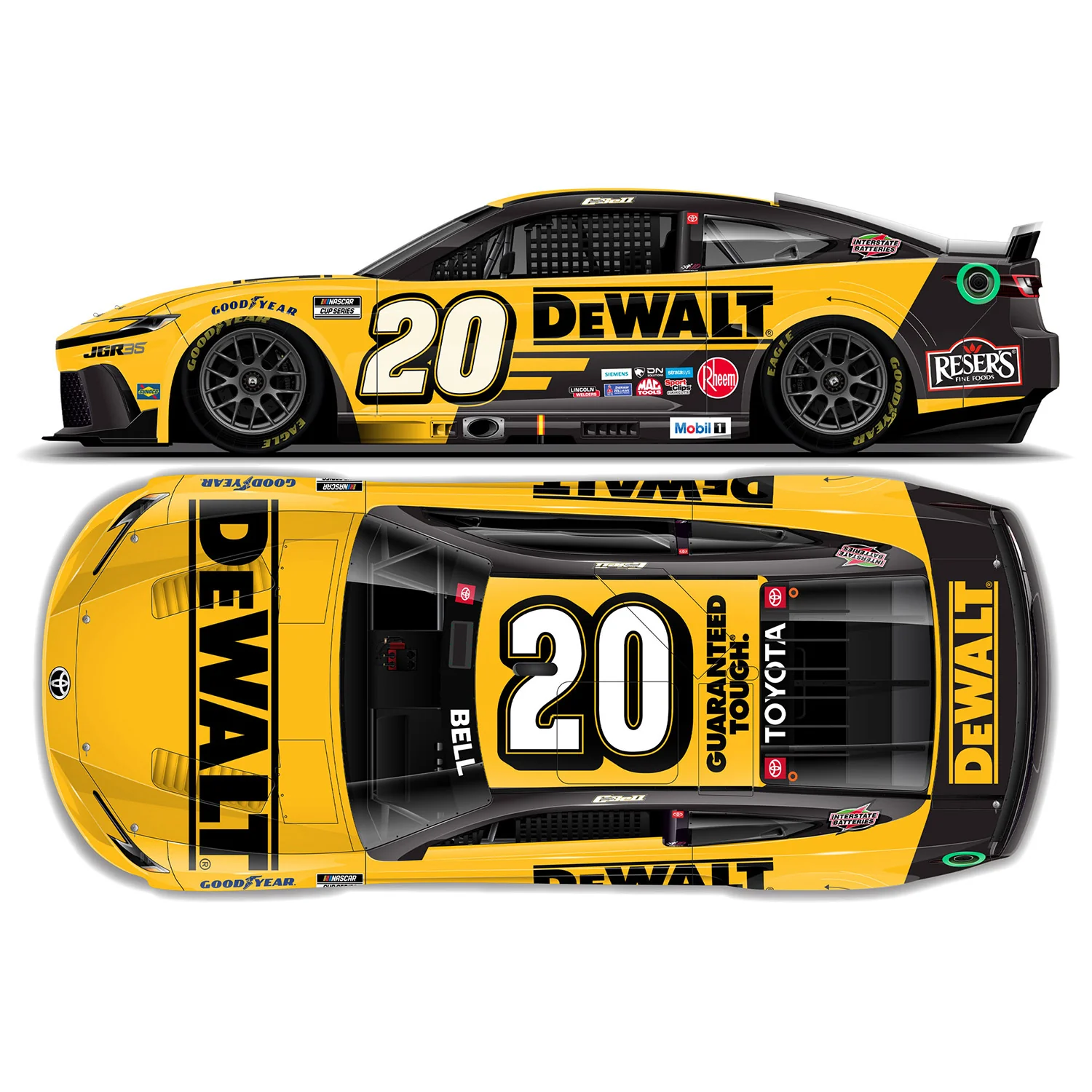 Christopher Bell DeWalt 1:24 Standard 2026 Diecast Car - Image 2