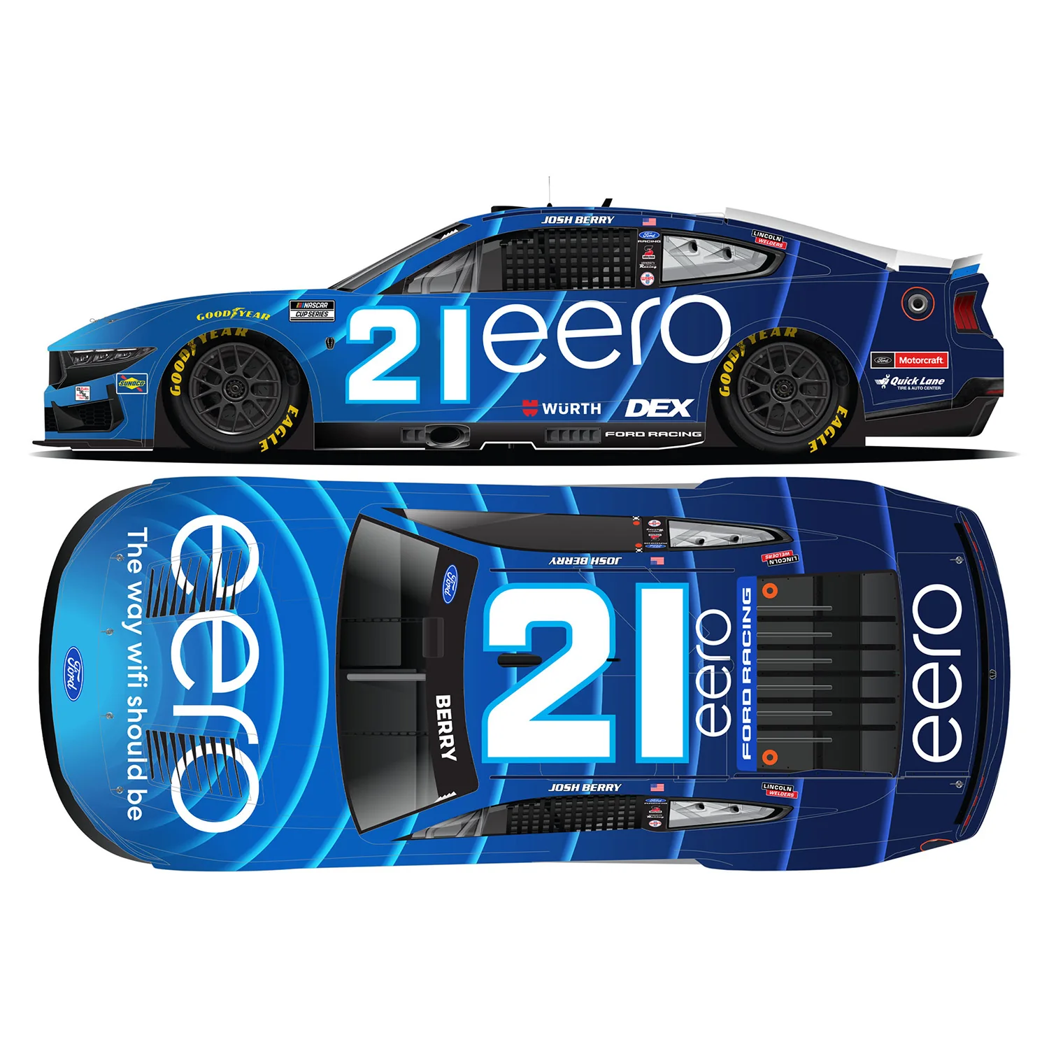 Josh Berry eero 1:64 2026 Diecast Car Preorder - Currently Projected May - Image 2