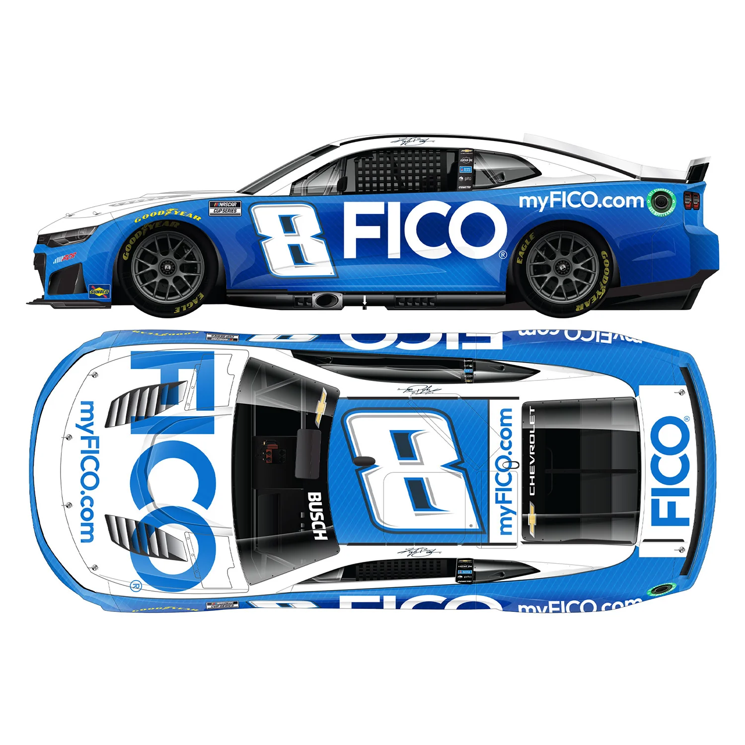 Kyle Busch FICO 1:24 Standard 2026 Diecast Car Preorder - Currently Projected October - Image 2