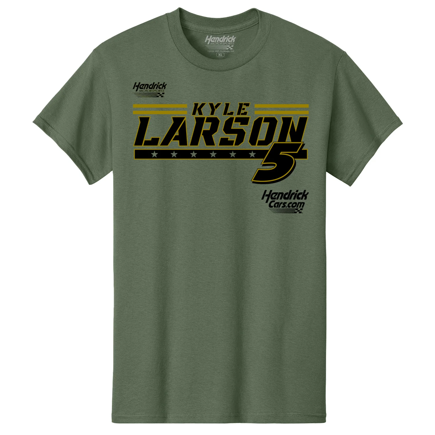 Kyle Larson 2026 Military Green 2-Spot T-Shirt - Image 2