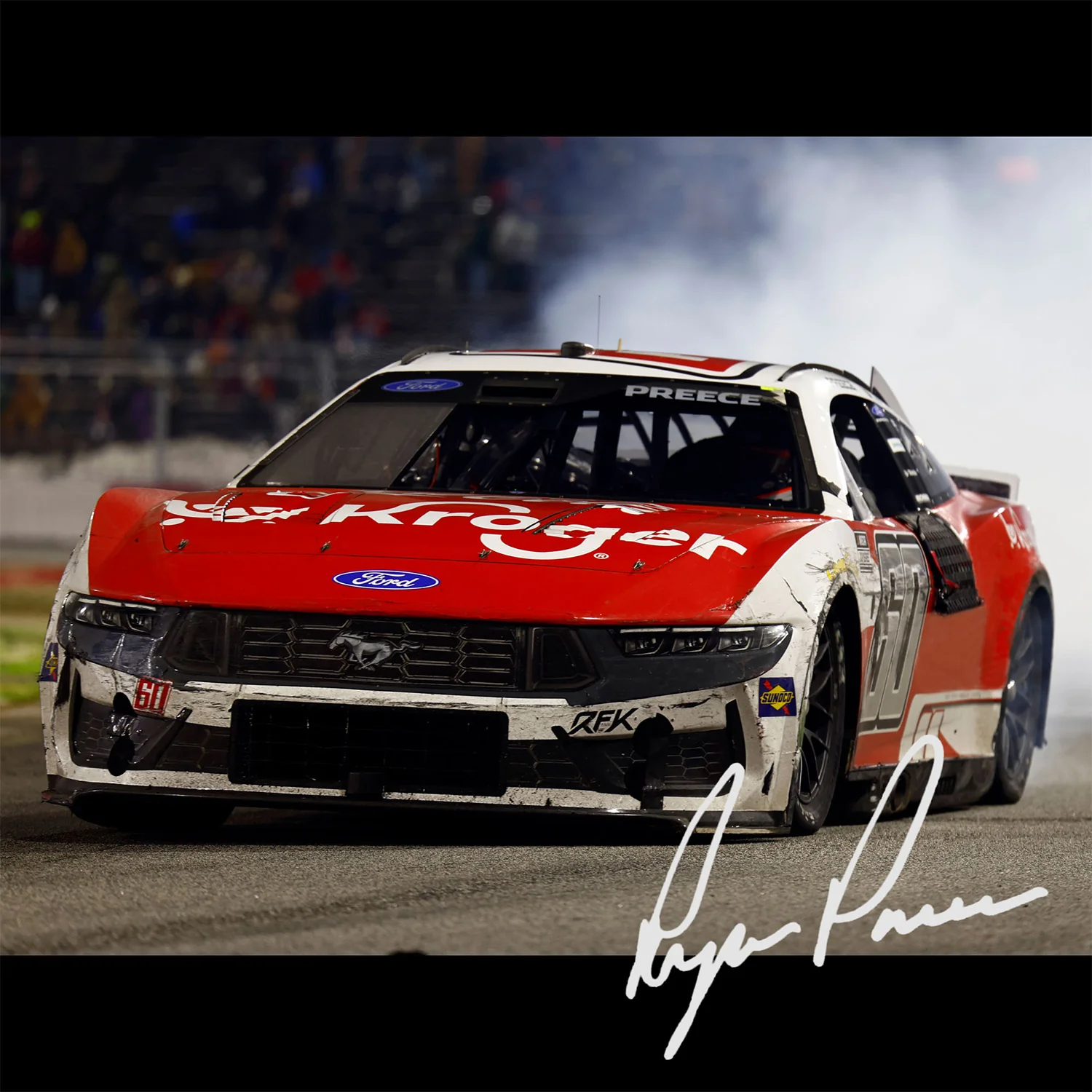 Ryan Preece Autographed Bowman Gray Clash Race Win 1:24 Standard 2026 Diecast Car Preorder - Currently Projected September - Image 2